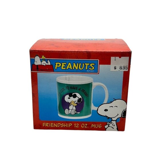 Snoopy Joe Cool & Woodstock Mug • Vandor Thrillsville • Peanuts 12 Oz Ceramic Cu - Picture 3 of 9